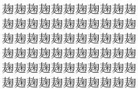 【脳トレ】「麹」の中に紛れて1つ違う文字がある！？あなたは何秒で探し出せるかな？？【違う文字を探せ！】