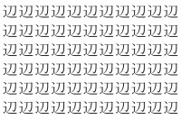 【脳トレ】「辺」の中に紛れて1つ違う文字がある！？あなたは何秒で探し出せるかな？？【違う文字を探せ！】