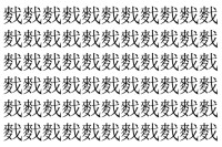 【脳トレ】「䴰」の中に紛れて1つ違う文字がある！？あなたは何秒で探し出せるかな？？【違う文字を探せ！】