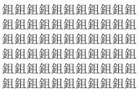 【脳トレ】「鉏」の中に紛れて1つ違う文字がある！？あなたは何秒で探し出せるかな？？【違う文字を探せ！】