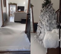 2日ぶりに帰宅したら・・家が大変なことに！！家中すっかり真っ白、銀世界が広がってる！？【海外・動画】