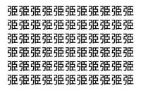 【脳トレ】「弫」の中に紛れて1つ違う文字がある！？あなたは何秒で探し出せるかな？？【違う文字を探せ！】
