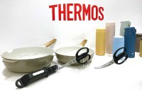 THERMOS サーモス 最新作 8/21 続々発売！ ツルッと汚れ落ちカラっと乾くコート材初採用 水筒真空断熱ケータイマグ 白いセラプロテクトフライパン　初のキッチンバサミも注目