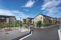 ポラス 中央住宅　魅せる防犯住宅「紬環 ひばりヶ丘」全24邸 7/10～販売　死角のない配棟　光と視線の防犯設計　侵入抑止を前提とした外構計画　防犯対策専門家が設計参画