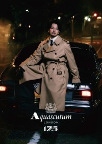 レナウンのモダン ブリティッシュブランド Aquascutum アクアスキュータム トレンチコートアンバサダー松本潤 の公式ビジュアル＆ムービーに注目◎ 継承175年と新たな美意識