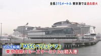 乗客定員は5655人　日本発着のクルーズ船では最大級の大型客船　東京港に入港