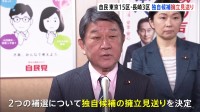 衆院補選、自民が東京15区と長崎3区の独自候補の擁立見送り　東京15区は乙武氏を推薦する方向で調整