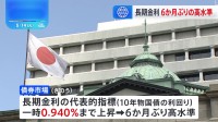 日銀　国債買い入れ減額　長期金利が一時0.940％まで上昇