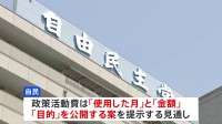 政治資金規正法の改正　自民党修正案きょう提示　野党が求める内容と差　協議は難航か