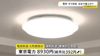 電気代の補助金終了　6月使用分電気料金が全社で値上がり　東京電力・標準家庭で前月から392円増