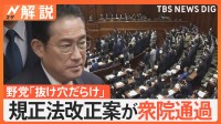 政治資金規正法改正案が衆院通過、国民感覚とのズレ浮き彫り、政府関係者「こういう形にするしかなかった」【Nスタ解説】