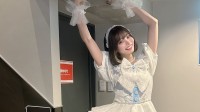 「身長184.3cmです」米倉みゆさん 長身アピールでＸ表示が1,065万超え アイドル衣装で天井触って大反響