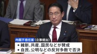 内閣不信任案は否決　通常国会はきょう事実上の閉幕