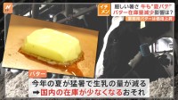 「1日60リットルが30リットルに」猛暑で牛乳の量が減少　国内の業務用バターの在庫がなくなる可能性も!?