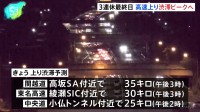 3連休最終日　高速道路上りの渋滞ピーク　最大で35キロの渋滞予測も