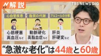 「老化」は44歳と60歳ごろに“急激”に進む？！疲れやすいは老化の前兆？急激な老化への対策は【Nスタ解説】