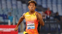 男子100mサニブラウンが五輪後初レースで10秒05の5位、優勝はパリで200m金のテボゴ【DLローマ】