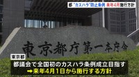 東京都「カスハラ」防止条例　来年4月施行方針　今月開会の都議会に条例案を提出　制定されれば全国初