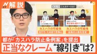 成立すれば“全国初”　東京都が「カスハラ防止条例案」を提出　正当なクレームの“線引き”は？【Nスタ解説】