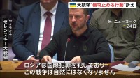 ウクライナ・ゼレンスキー大統領「話し合いだけでは解決できない」 国連安保理で各国に行動を訴え