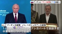 プーチン氏がイラン大統領と11日に会談へ 中東情勢について協議