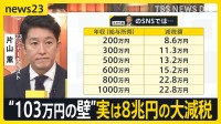 国民民主党「103万円の壁」を178万円に引き上げ案　実は“8兆円”の大減税　財源どうする？【news23】