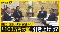 「103万円の壁」引き上げは？自民・国民が協議入りで合意　選択的夫婦別姓、企業・団体献金禁止…「少数与党」で政策実現どうなる？斎藤幸平さんの懸念は？【news23】