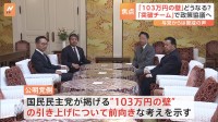 “103万円の壁”どうなる？ “突破チーム”で政策協議へ　与党からは警戒感