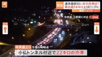 今年最後の3連休最終日（4日）各地の高速道路の上りは渋滞のピーク　東北道58キロ　常磐道28キロ　東名高速最大20キロの渋滞予測