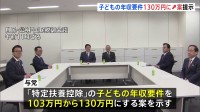 自民、公明が特定扶養控除130万円引き上げ提案 2026年分の年収から適用の考え　自民・公明・国民民主党の税調協議