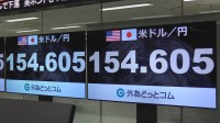 【速報】円安進行 一時1ドル＝154円60銭台　FOMC利下げ見通し受け