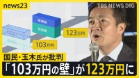 「中身が全然だめ」“年収の壁”178万円への引き上げを主張してきた国民民主党・玉木氏が批判　来年度の与党税制改正大綱が決定【news23】