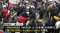 一番マグロは大間産2億700万円　過去2番目の高値　豊洲市場で初競り