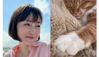 【広末涼子】　「明日から お仕事が始まる方々に…たまにはゆっくりまったりtime」　愛猫の写真と共にファンへメッセージ