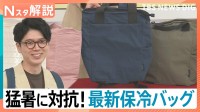 厳しい暑さで食品の持ち運びどうする？「背負える」「12時間氷が溶けない」進化系最新保冷バッグ【Nスタ解説】