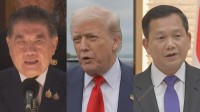 トランプ大統領「タイ・カンボジアが早期の停戦協議で合意」 両国首脳との電話会談　関税協議「戦闘が続く限りは合意しない」 いかなる合意も