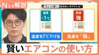 「ちょっと暑い」経済的に涼しくするには温度を下げる？風量UP？賢いエアコンの使い方【Nスタ解説】