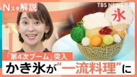料理人の参入で“ラーメン化”？かき氷は第4次ブーム突入　人気の裏に削りの進化【Nスタ解説】