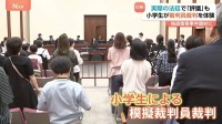 「人の役に立つことをしたい」「法律についても学べた」小学生が法廷で模擬裁判員裁判を体験　東京地裁
