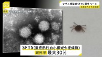 “マダニ感染症”過去最多ペース　今年に入って8月3日までに患者数124人 「SFTS＝重症熱性血小板減少症候群」