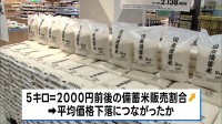 コメ平均価格3542円 2週ぶりに値下がり　備蓄米含む「ブレンド米」2999円 「銘柄米」4202円