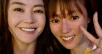 【 深田恭子 ＆ 観月ありさ 】　顔寄せ合う仲良し２ショットに反響続々　「恭ちゃん」「ありちゃん」と呼びあい　「TOO SHY SHY BOY!」歌唱報告