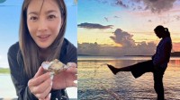 【 瀬戸朝香 】 「この写真 めっちゃ好き」　夕焼けが映えるシルエット写真投稿　撮影は「Photo by 息子」