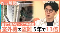 室外機の盗難、5年で13倍に スマホ熱中症は“じっくり”冷やす 危険な暑さ…トラブル対処法【Nスタ解説】