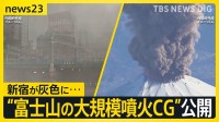 政府公開“富士山の大規模噴火”CG　新宿は一帯がグレーの街に…“富士山の地元”は「溶岩45分」到達想定　命を守る避難をするには？【news23】