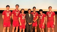 石川祐希「表彰台が目標。（予選）3勝できる準備を」髙橋藍「自分たちの強み、力を出して」男子日本代表“世界バレー”へ決意