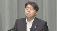 林官房長官、ウクライナへの自衛隊派遣は「検討している事実ない」 マクロン大統領の発言受け