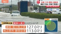 台風15号　静岡で1時間に127ミリの記録的大雨　冠水相次ぎ突風でけが人も　観光地にも影響が…