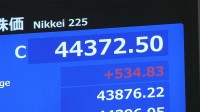 【速報】日経平均株価　終値としての最高値更新　2日連続で　史上初「4万4000円台で取引終了」
