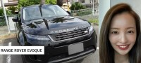 【 板野友美 】　英国の高級ＳＵＶ「レンジローバー イヴォーク」で江の島ドライブ　「新車を買いました！」　内装は「グレーホワイトみたいなお色です」